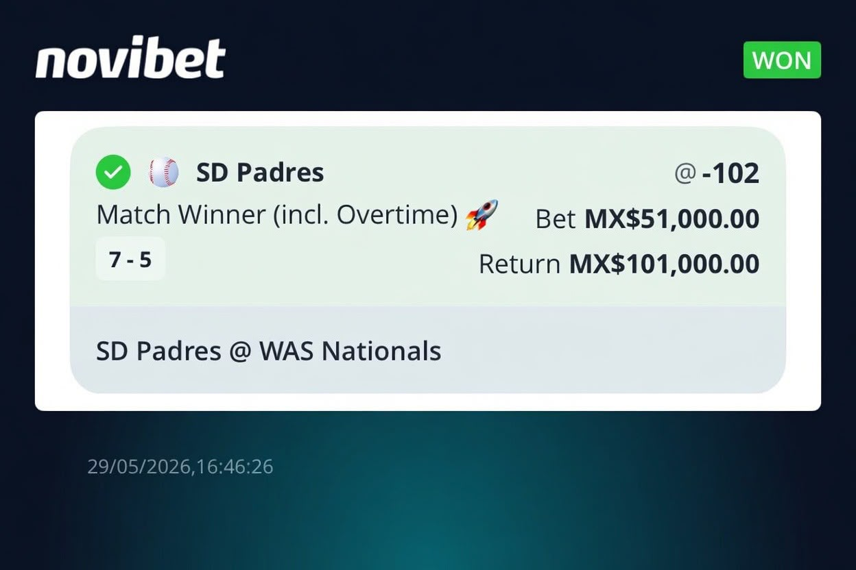 Ticket: Padres ML